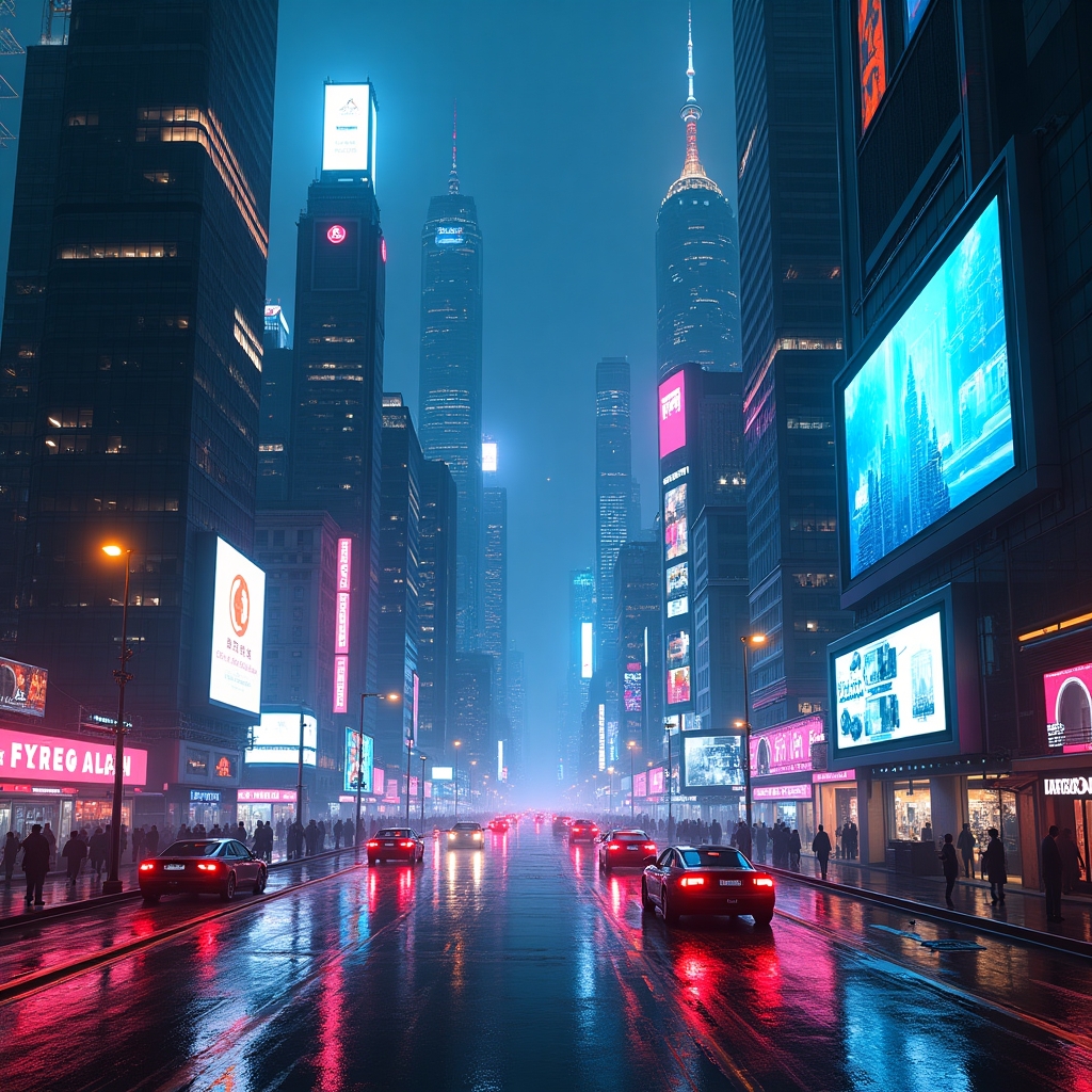 Futuristic Cyber City